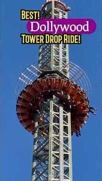 Best! Dollywood Tower Drop Ride! Drop Line Ride! #dollywood #droptower #shortsfeed