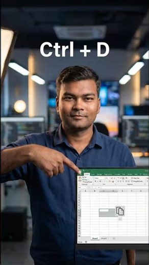 There is no need to drag in Excel, copy it like this 💡 #excelshorts