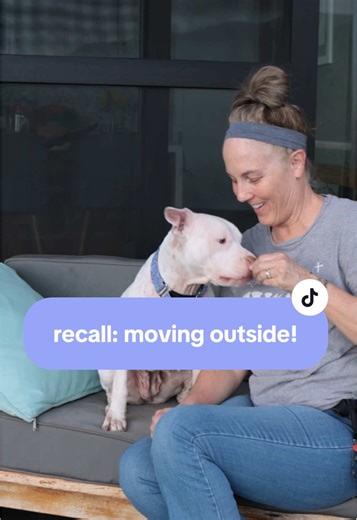 Teach Your Dog To Come Step 3: Moving Outside After you have practiced your dog's recall inside, you can then move outside to a controlled environment. #dogtrainer #DogTrainingTips #PositiveReinforcement