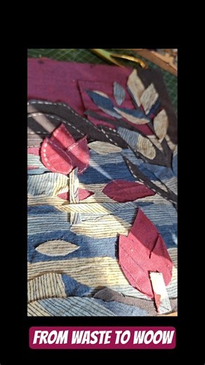 Don’t Throw Old Fabric! DIY Upcycling Art 🎨