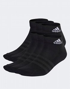 adidas Performance cushioned 6 pack sports ankle socks in black | ASOS