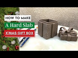 How To Make A HARD SLAB Christmas Gift Box 🎄🎁