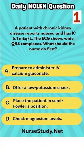 Fluids and Electrolytes NCLEX Questions and Answers - Full Practice Test