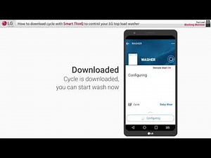 [LG Top Load Washer] - Download Cycle Using ThinQ App