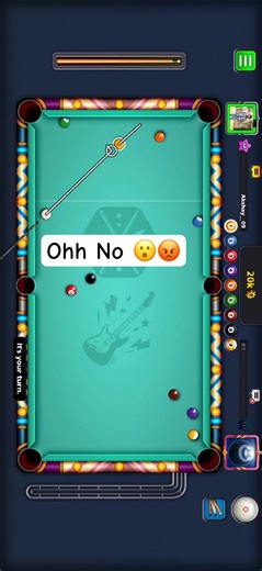 Miss ho gaya 😭😡 #8ballpool #ga #gaming #youtubeshorts #viralshort #viralvideo #viralshorts