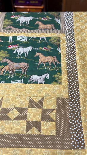 Horse Quilt Top: Unfinished Western Quilt - Etsy