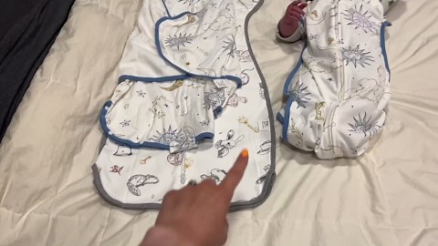 Eray Transition Swaddle Baby Sleep Sack 3-6 Months Sleepsack with Zipper and Removable Swaddle Wrap-Wearable Blanket for Boys and Girls