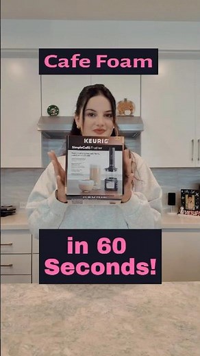 Cafe Foam in 60 Seconds! Keurig SimpleCafe Frother😍 ☕️ ‪@keurig‬