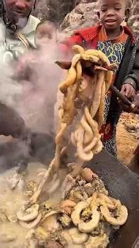 African Cooking & Eating 🔥 | Real Tribal Food Life.#shorts #food #eating