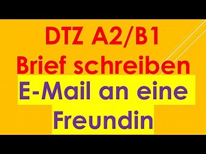 DTZ A2/B1, Briefe schreiben, Prüfung B1 Neu 2025 #dtz #dtzb1 #dtzbrief #briefschreiben #email