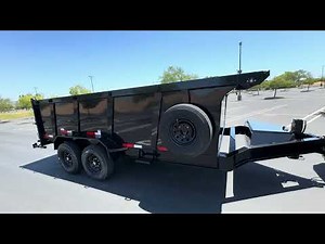 For Rent - 2025 Rawmaxx 16' Hydraulic Dump Trailer