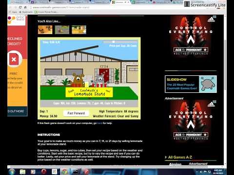 How to play the lemonade stand game