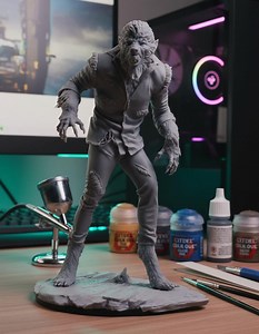 Wolfman – Printable STL | Display Statue | Resin 3D Print | Halloween - Horror Movie - Etsy