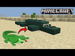 How to Make a Crocodile design in Minecraft...
