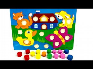 Learn Colors with Fun Toy Sorting Puzzle | Best Preschool Toddler Learning Toys Video