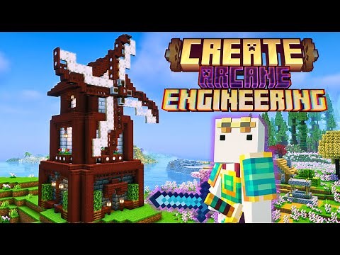 I Built the PERFECT Windmill using the CREATE MOD...