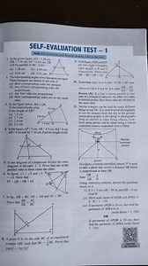 SELF-EVALUATION TEST - 1Note: For Assertion and Reason choices... | Filo