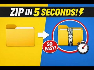 How to Compress Files & Create ZIP Folder in Windows 11 (Easy Tutorial 2026)