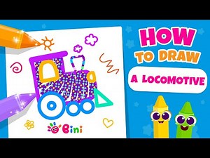 How to draw a locomotive – a step-by-step tutorial
