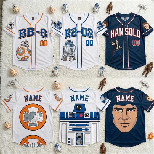 Custom Star Wars Baseball Jersey for Kids, Darth Vader Yoda Grogu Cartoon Jersey Shirt, Star Wars Birthday Gift for Kid, Galaxy Fan Kids Tee - Etsy