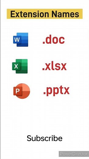 Extension names of microsoft applications | ms word | ms excel | ms powerpoint | ms access extension