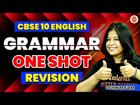 Class 10 English Grammar in One Shot! 🎯 Full Revision for CBSE Board Exam 2024 ✅