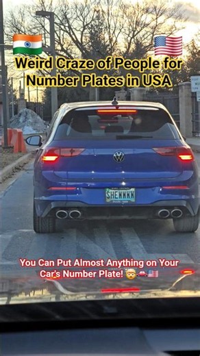 USA's personalized number plates: Where creativity meets the road #usa #vlog #car