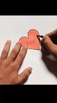 Perfect heart shape cutting❤️ || paper heart tutorial || #papercraft #Heart #craft #tutorial