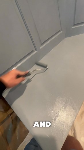 Wood kitchen shelf rolling #paint #spraypainting #woodpainting | K Pro Painting