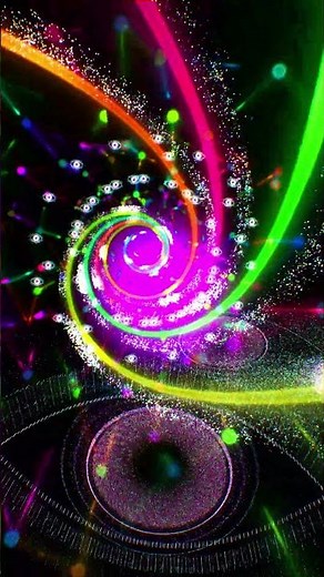 4K 3D Trippy Videos #235 - Ribbon Galaxy Fractals Zoom | Best Psychedelic Visuals x Trance #shorts