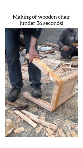 making of wooden chair #manufacturing #hardwork #skills #technologia #chair