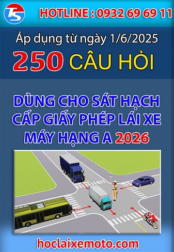 Thi Thử Bằng Lái Xe Máy A 2026 - 10 Bộ Đề 250 Câu Hỏi Online