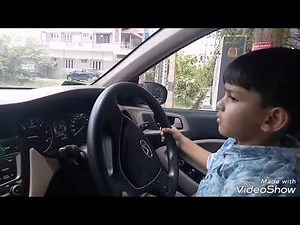 Little kid drives a Car | 3 year kid driving🚗 a real Car