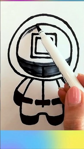 How to draw Squid game Guard#squidgamedrawing #art