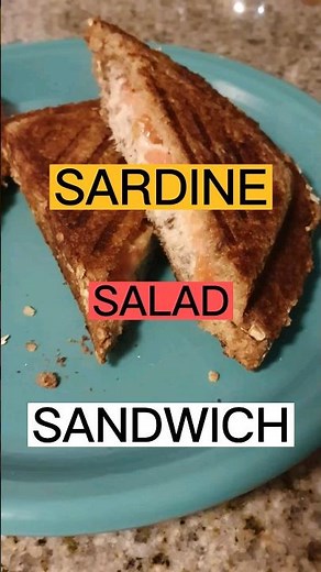 "Easiest Sadine Salad Sandwich" canned sardine recipe no fishy flavor!!