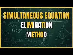 Elimination Method Made Easy | Solving Simultaneous Equations Step-by-Step (WAEC/JAMB)