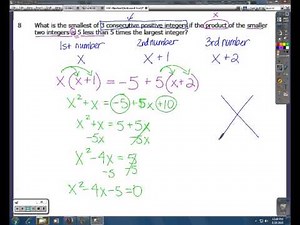 NC EOC Math I Released Test #8-9