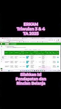 WAJIB TAHU! Pengisian E-RKAM Triwulan 3 & 4 TA 2025 SUDAH DIBUKA 🚨 | Jangan Sampai Terlambat Yah