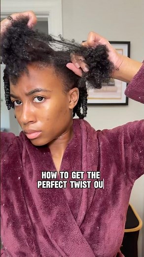 How to get the perfect twist out on natural hair ✨