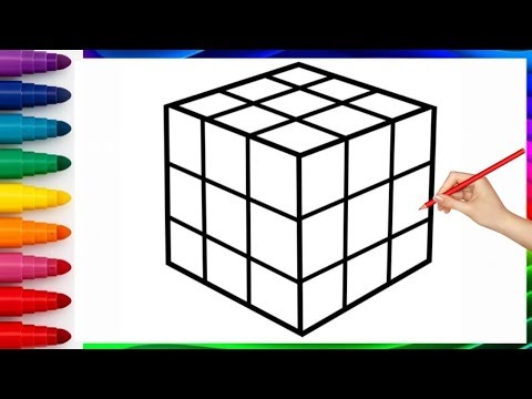 How to Draw a Rubik's Cube |Easy Step by Step Drawing Tutorial