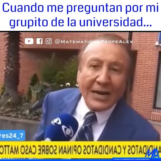 Matemáticas Profe Alex on Instagram: "Tremendo grupito 🥶🤣🤣 #matemáticasprofealex #humor"