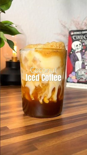 Coconut Iced Coffee ☕️🥥 #coffee