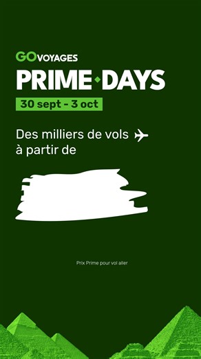 Notre plus grande promotion sur les voyages est arrivée. Pour 4 jours seulement ! ✈️ | Go Voyages