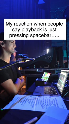 Nick Huff | Playback Coaching on Instagram: "Is playback just about pressing spacebar? It’s easy for playback to look this way. Like the playback engineer is just cruising along during a show, only ever pressing start and stop. And sometimes that’s true! But how do you think you *get* a gig to the point where it’s just press & play? An expert playback engineer builds a reliable, easy to operate session! And what about all the things a playback system is controlling? Guitar effects, synth patches