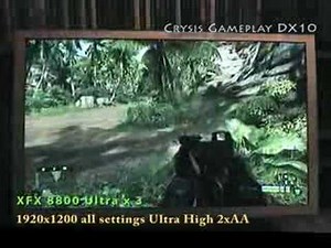 3-Way SLi Crysis Gameplay 1920x1200 Very High