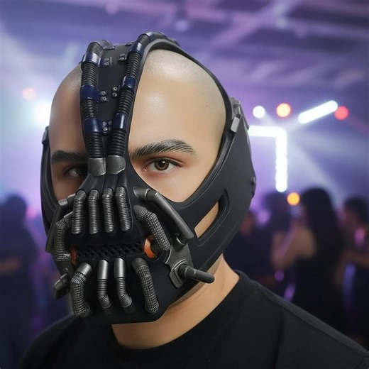 Bane Cosplay Mask Replica – Movie Costume, Halloween Party Gift, One Size Adult, Black - Etsy UK