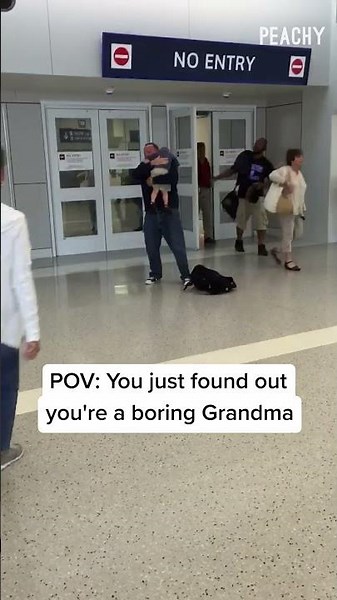 Sucks to suck! 😆 #fails #funny #airport #grandparents #shorts