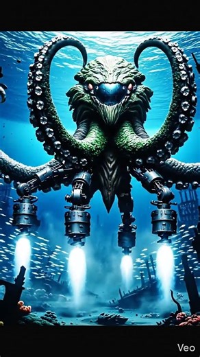 Abyssal Titans Nature Meets Machine #DeepSea #AIArt #CreatureFusion