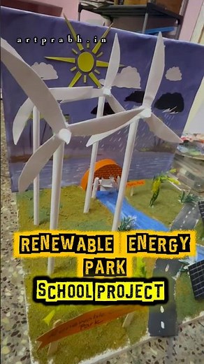 How to make Renewable Energy science project #scienceproject #diy #schoolproject #science #shorts