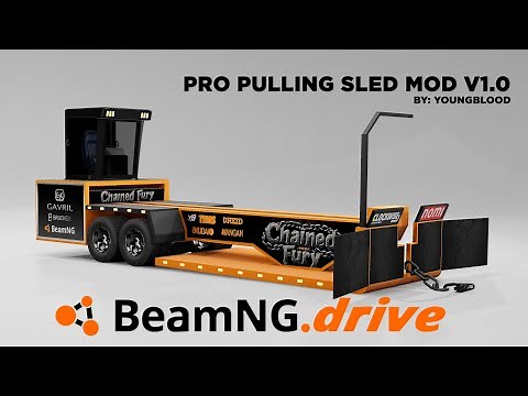Beamng Pro Pulling Sled Trailer Mod Release v1.0